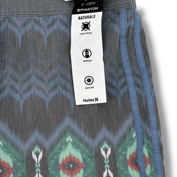 Hurley Phantom Naturals Tailgate Southwestern Ikat Board Shorts 18" Mens Sz 30 - Picture 4 of 8